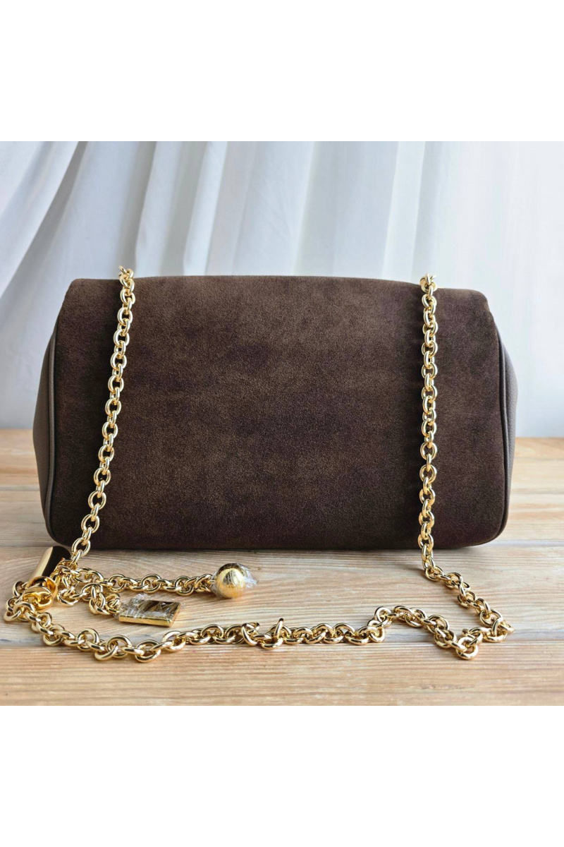 Chloe Замшевая сумка Small Heritage 28x17 см