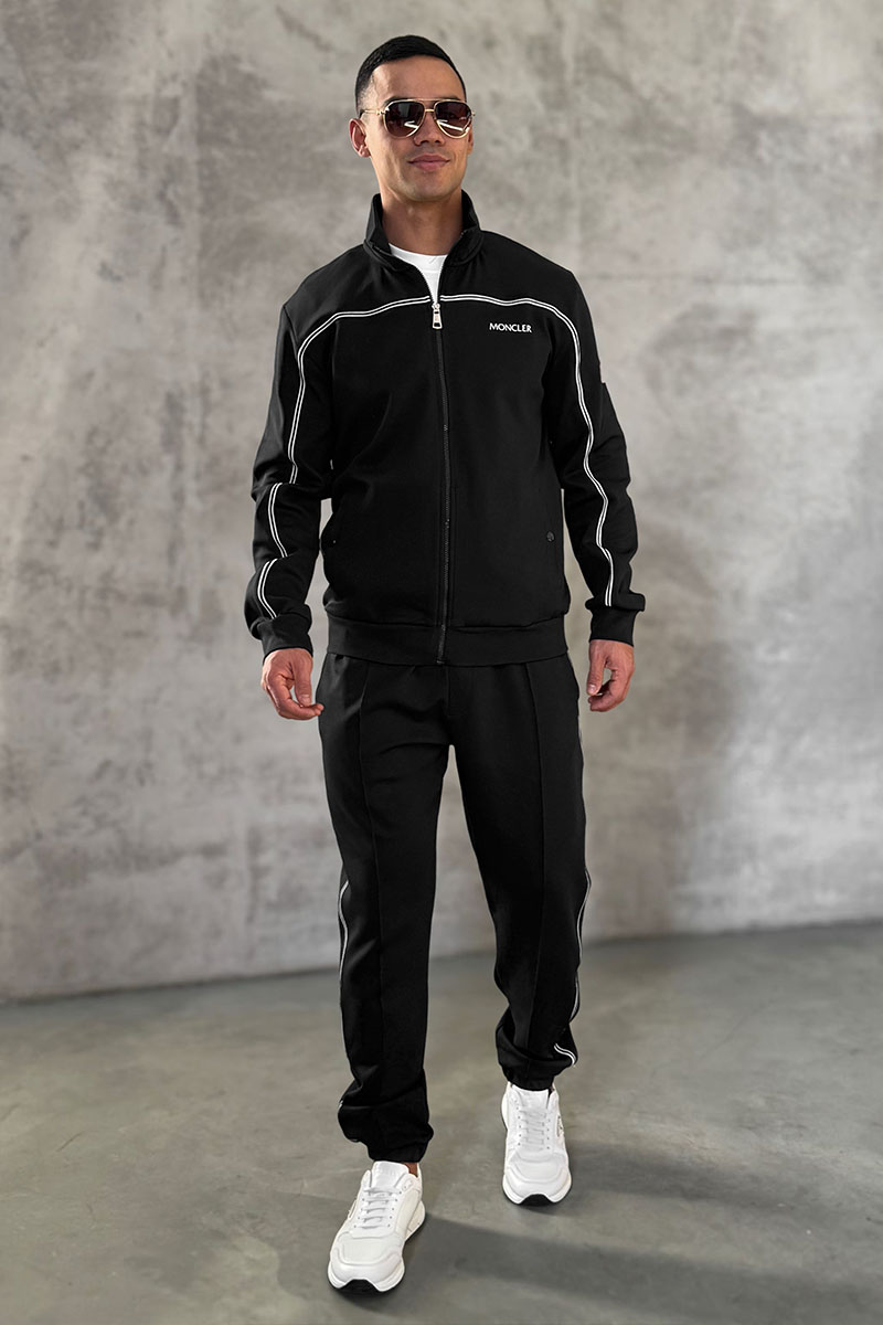 Moncler Мужской спортивный костюм striped - Black