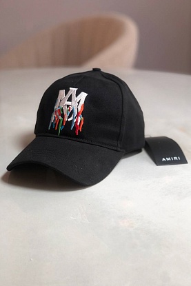 Мужская чёрная бейсболка