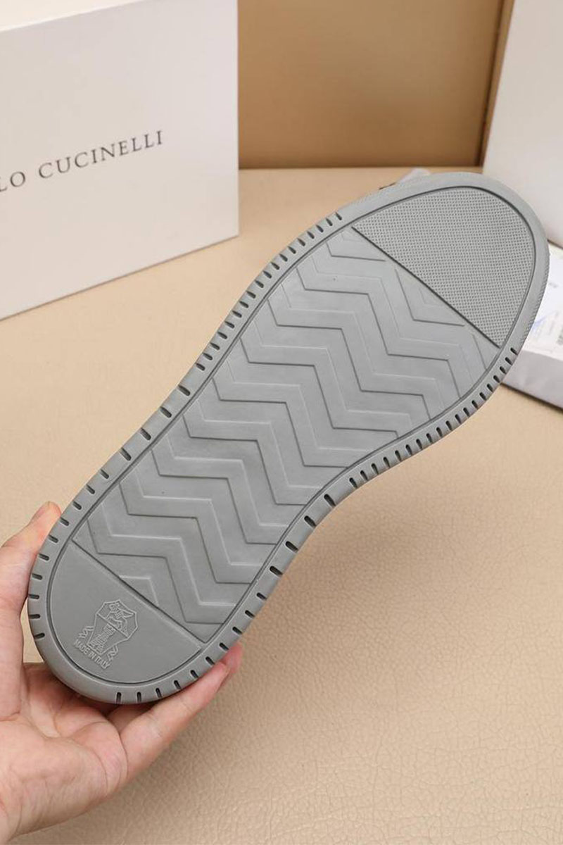 Brunеllо Сuсinеlli Комбинированные кроссовки Solomeo logo - Black / White