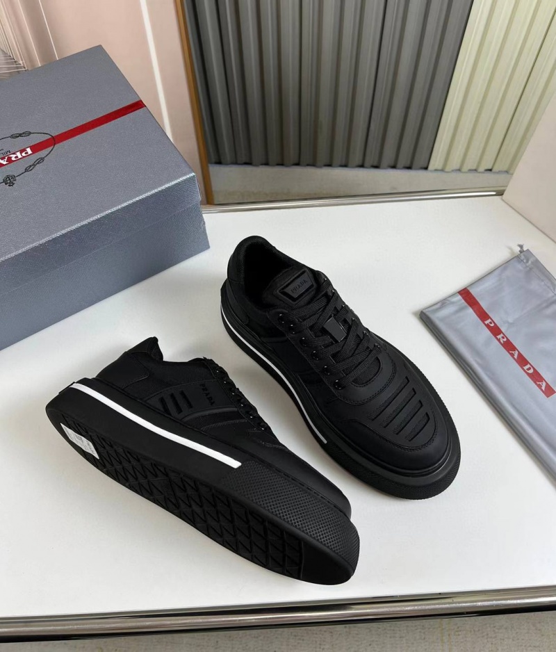 Prada Мужские комбинированные кроссовки 
