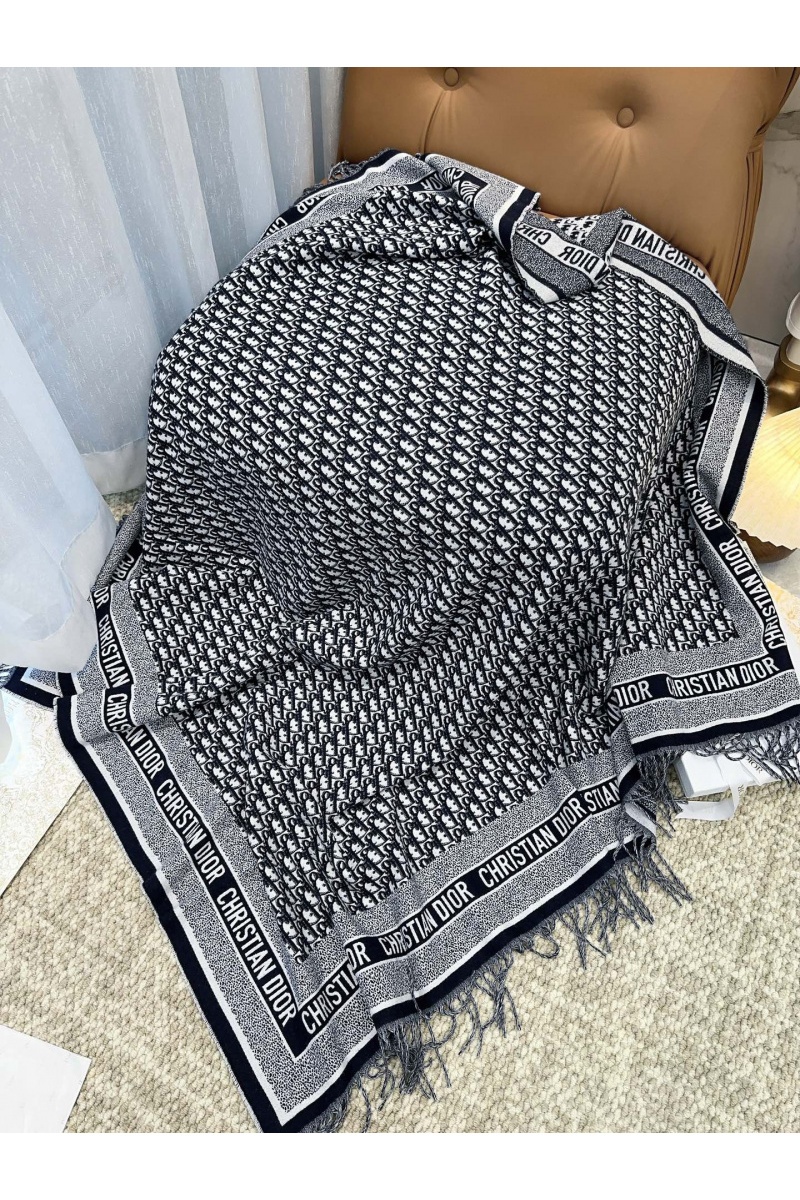 Dior Шарф Oblique Monogram premium 140x140 см