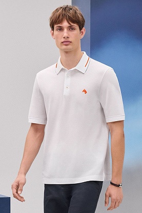 Мужское поло Premium - White