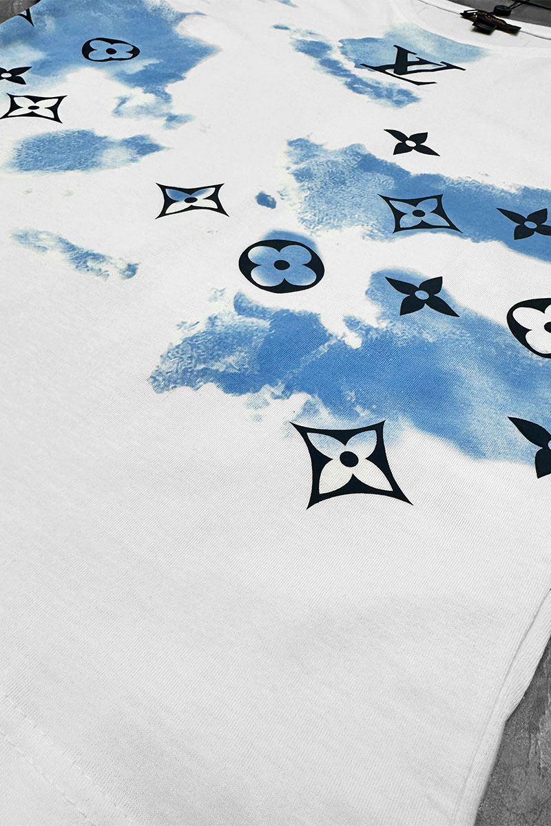 Lоuis Vuittоn Мужская футболка Monogram tie-dye - White