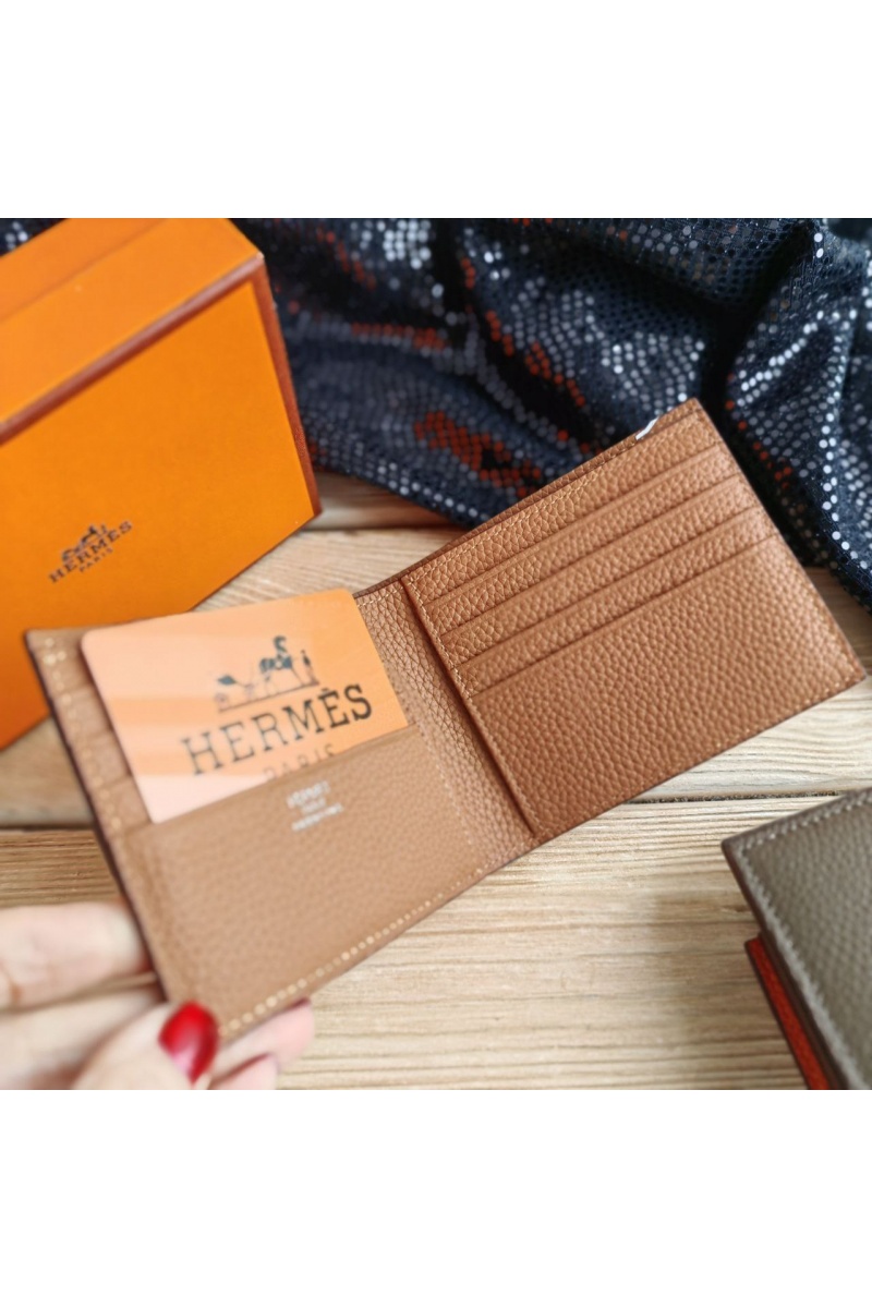 Hermes Кожаный кошелёк 12х10 см