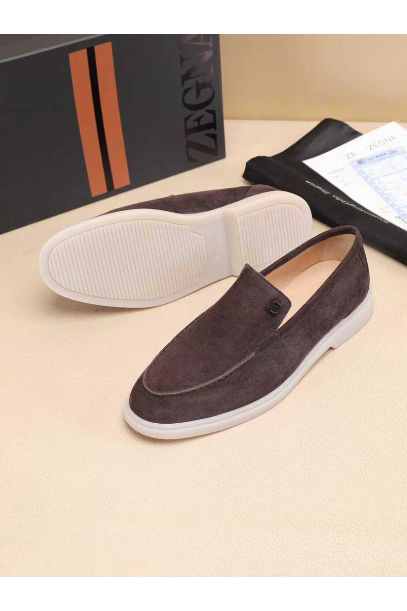 Zegna Мужские замшевые лоферы 