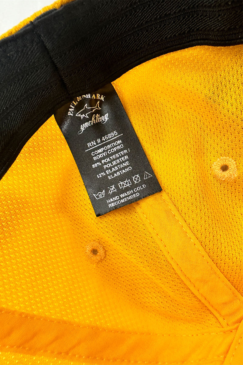 Paul & Shark Мужская жёлтая бейсболка logo-patch