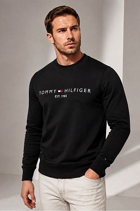 Свитшот чёрного цвета logo-embroidered 