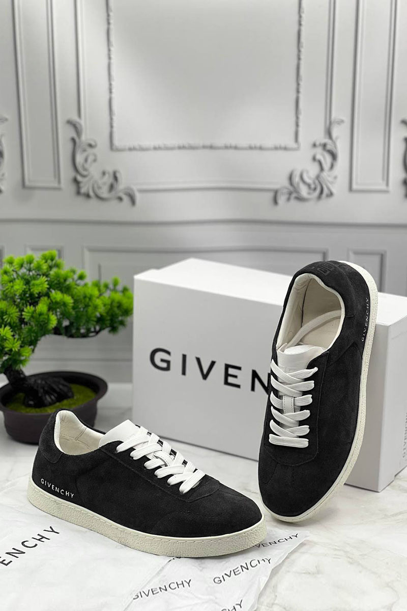 Givenchy Мужские замшевые кроссовки Town - Black