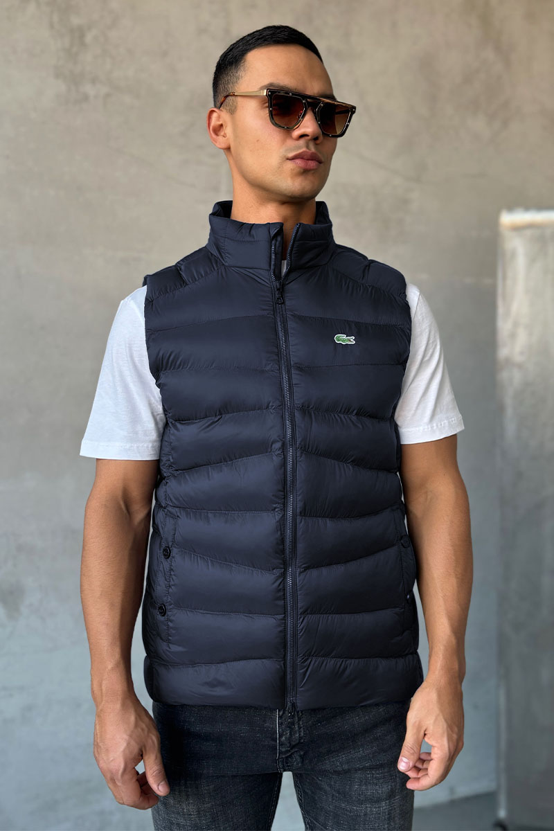 Lacoste Мужской жилет тёмно-синего цвета 