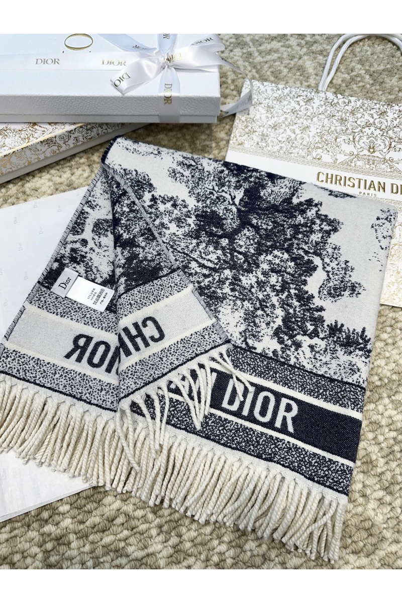 Dior Шарф Toile de Jouy Sauvage premium 140x140 см