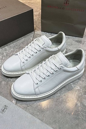 Мужские кроссовки grain leather - White