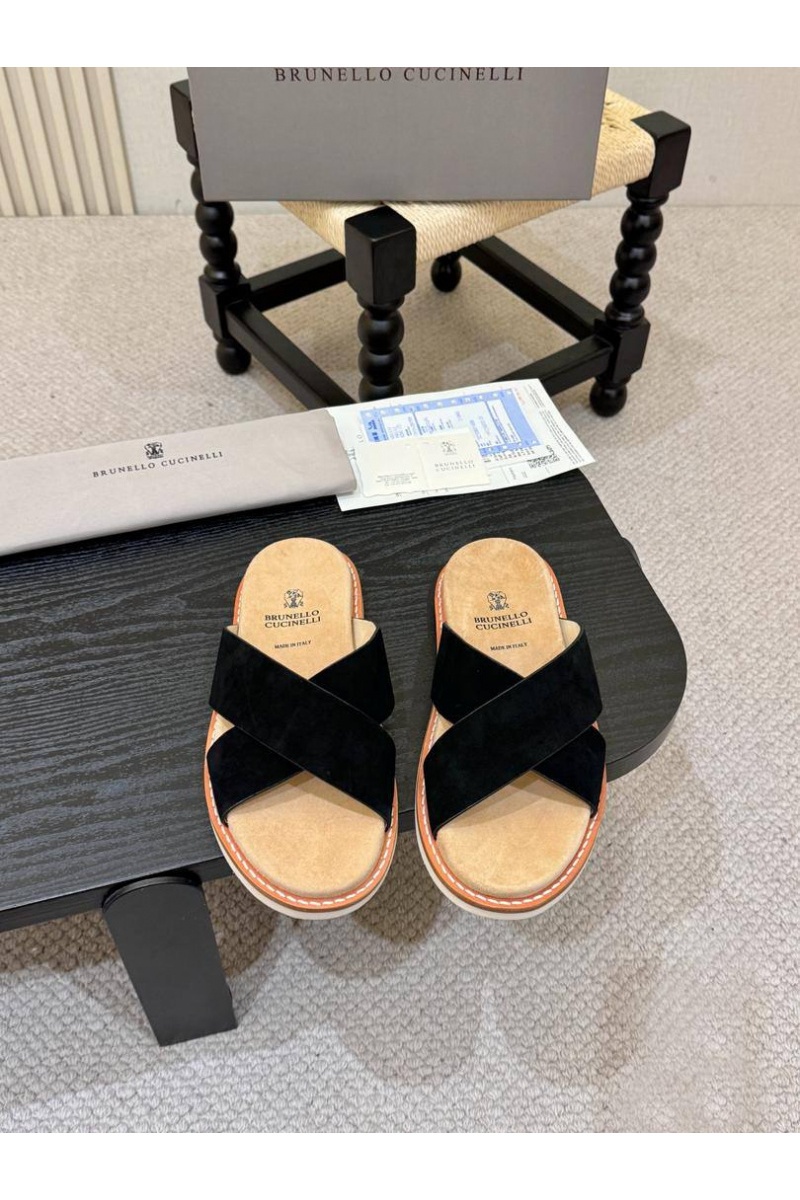 Brunеllо Сuсinеlli Замшевые шлёпанцы Crossover
