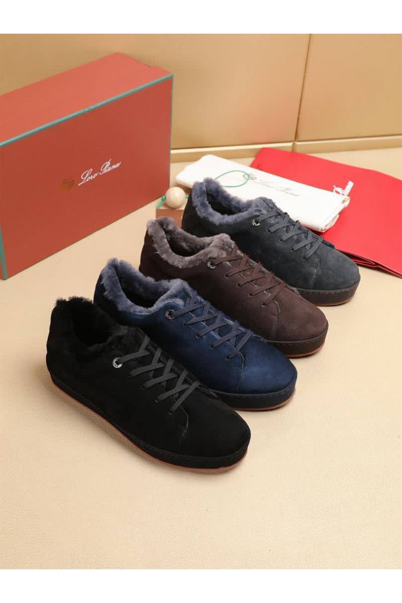 Loro Piana Зимние кроссовки с мехом 
