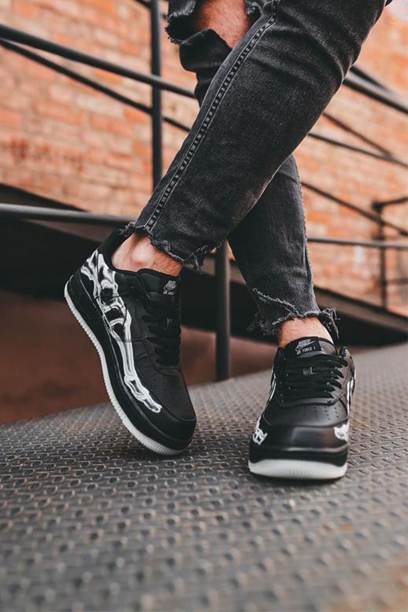 Nike Кроссовки AF1 Low "Skeleton" - Black