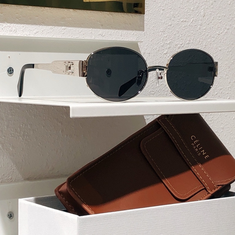 Celine Солнцезащитные очки Triomphe - Black / Silver