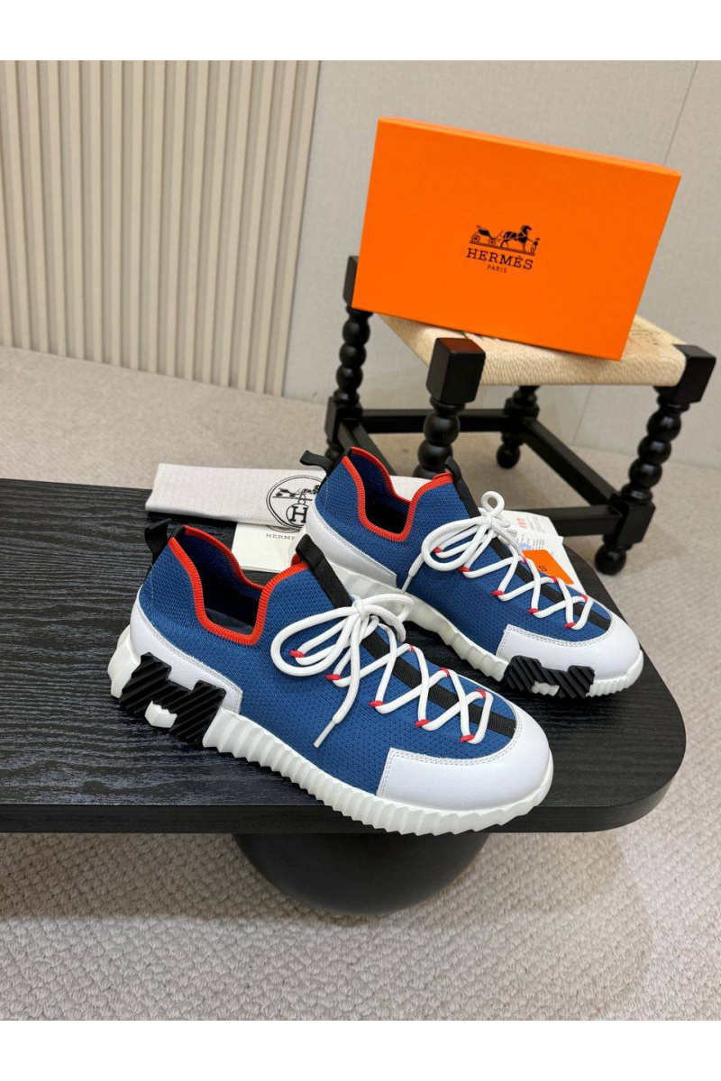 Hermes Текстильные кроссовки lift slip-on