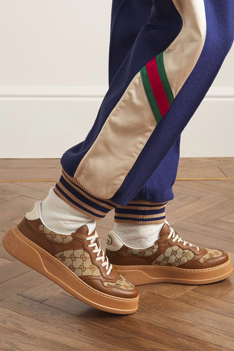 Gucci Мужские бежевые кроссовки