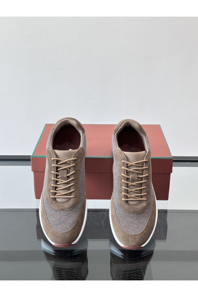 Loro Piana Мужские кроссовки Week End Walk - Brown