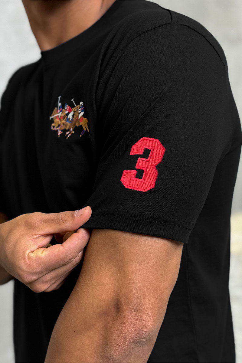 Polo Ralph Lauren Мужская чёрная футболка Match Club