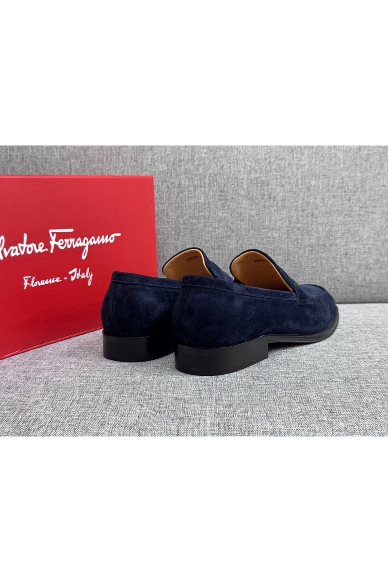 Salvatore Ferragamo Мужские замшевые лоферы