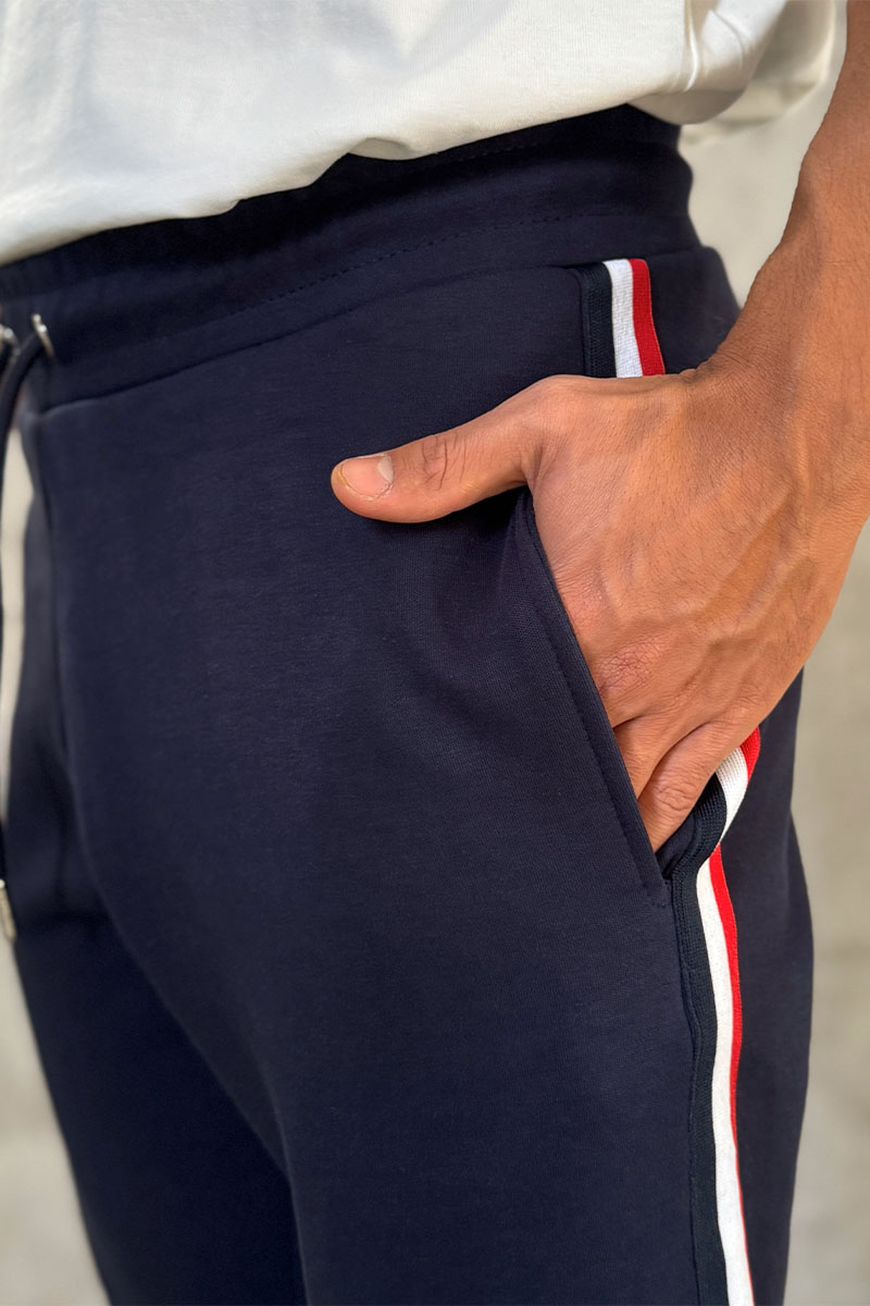 Moncler Тёмно-синий спортивный костюм logo-patch