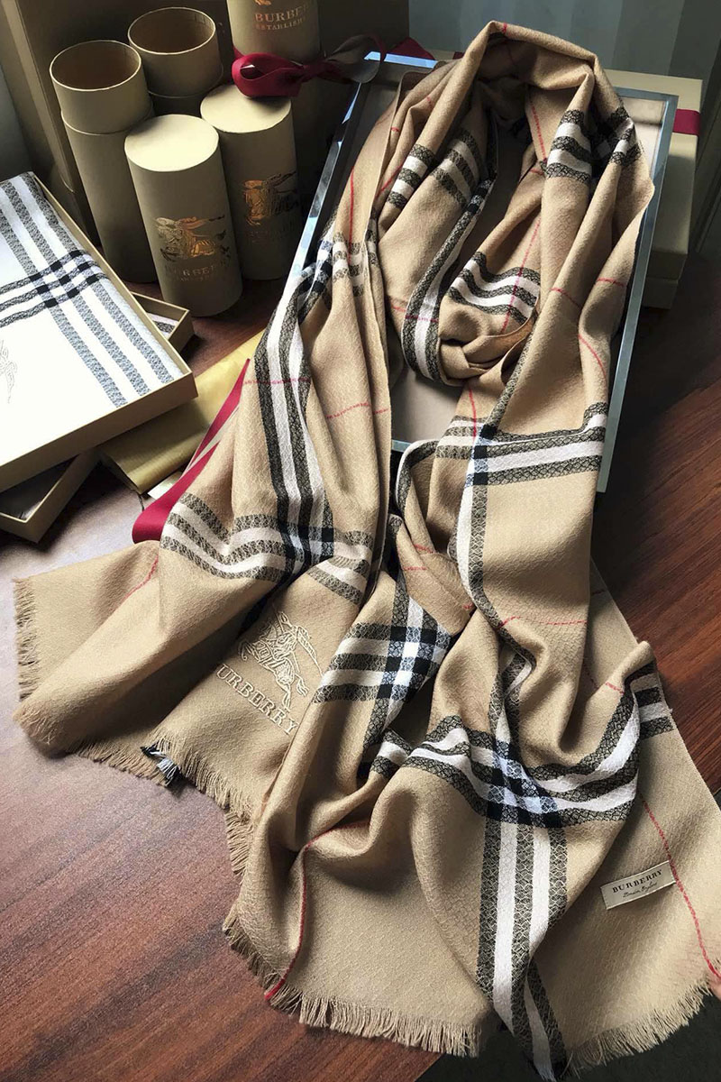 Burberry Шарф Check premium 182x71 см - Beige
