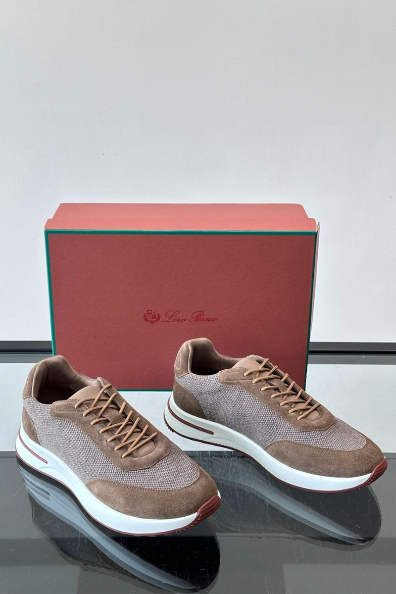 Loro Piana Мужские кроссовки Week End Walk - Brown