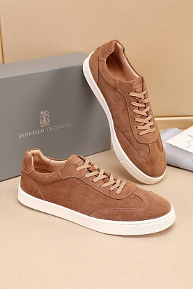 Замшевые кроссовки low-top - Beige