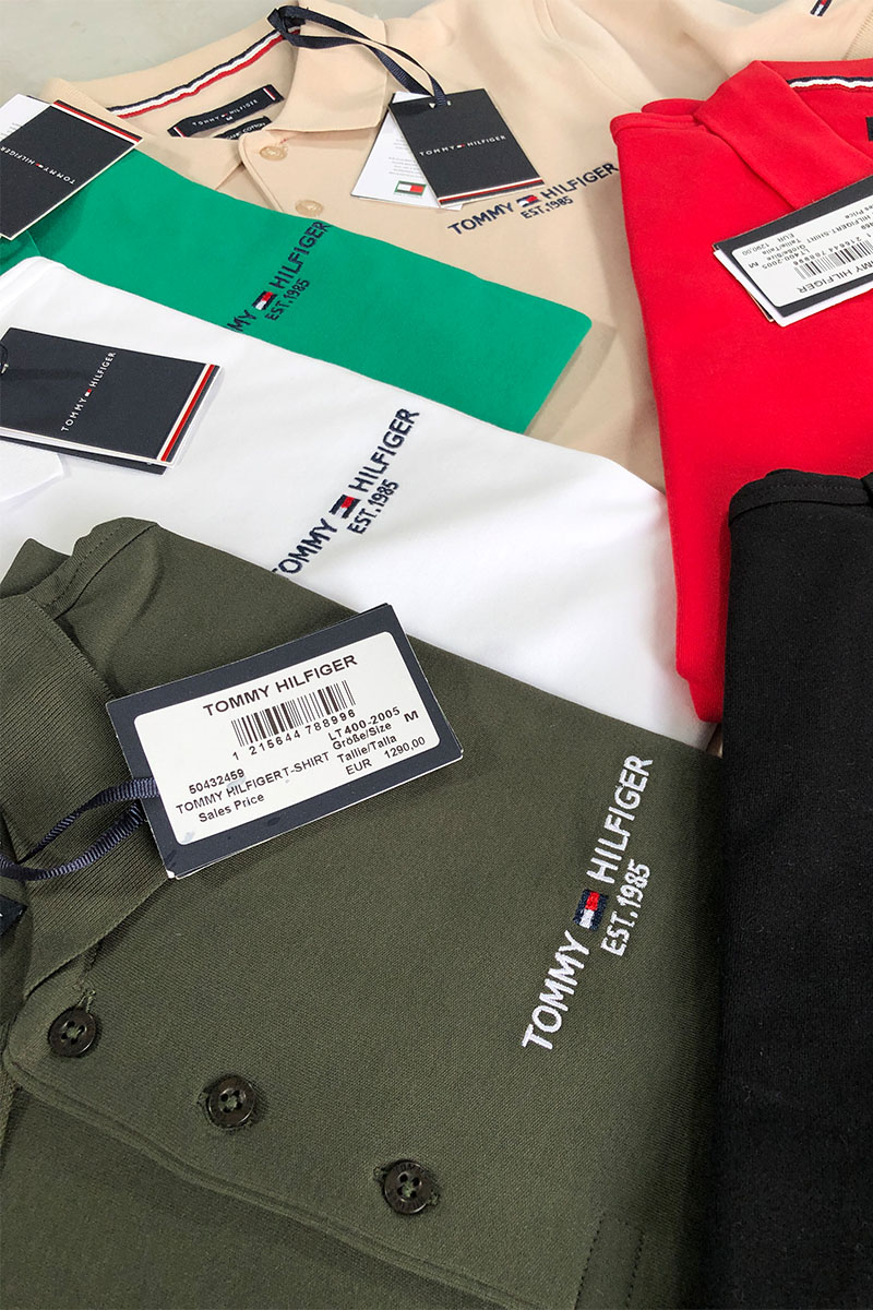 Tommy Hilfiger Чёрное мужское поло est.1985