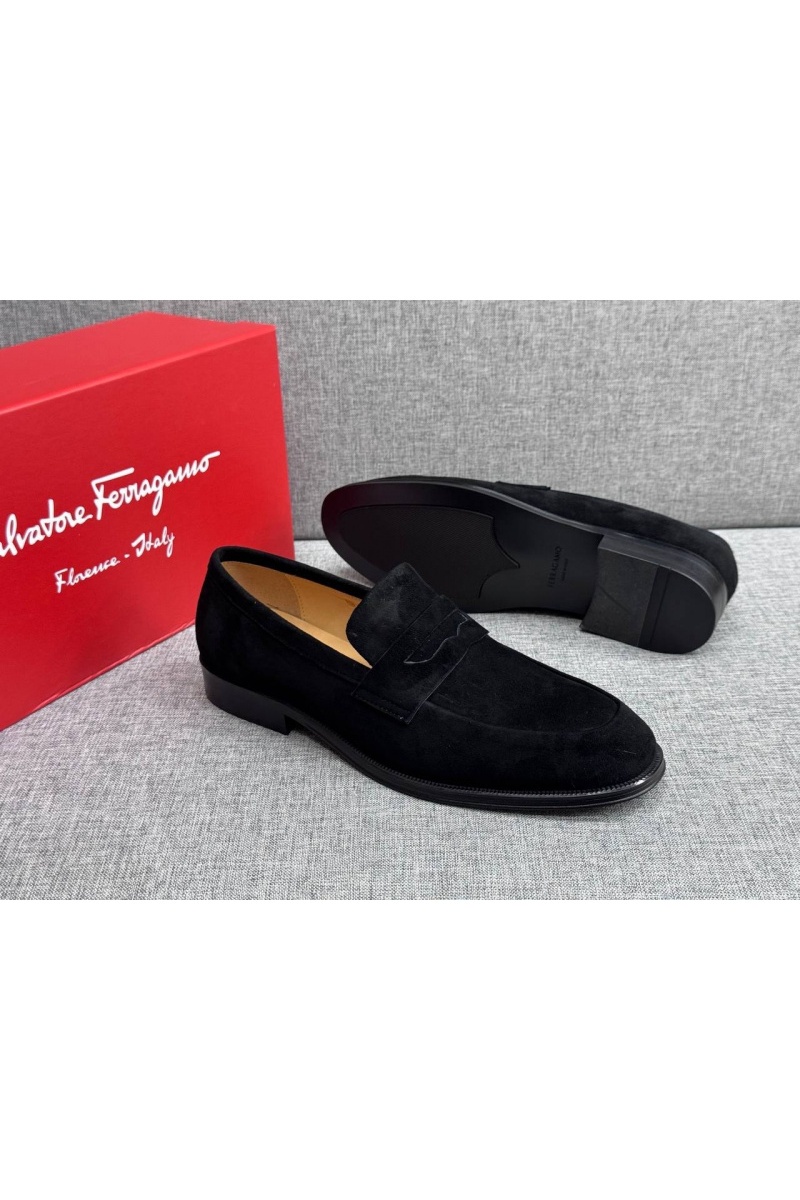 Salvatore Ferragamo Мужские замшевые лоферы