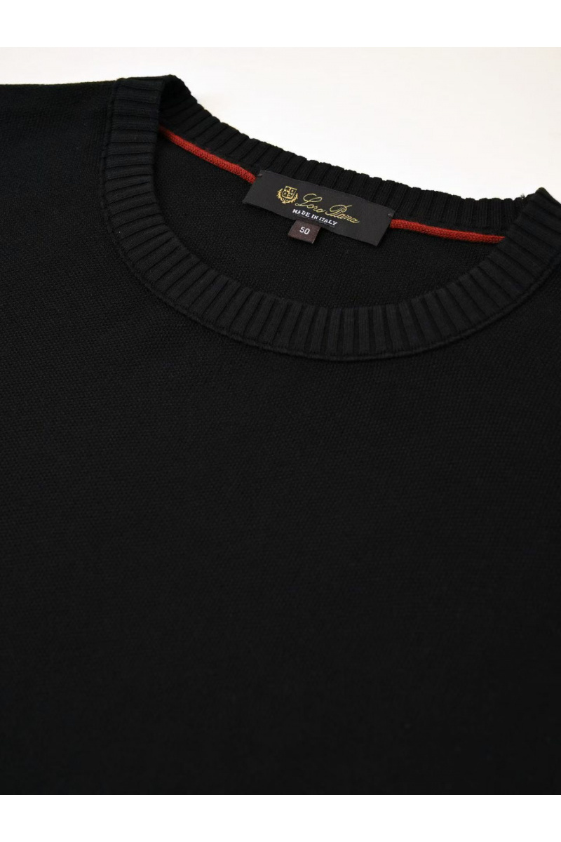 Loro Piana Мужская чёрная футболка premium