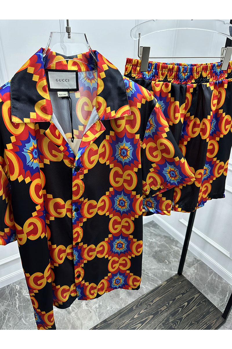 Gucci Мужская рубашка GG Kaleidoscope 
