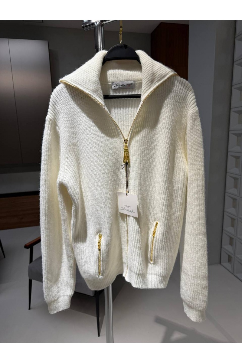 Schiaparelli Женский кардиган на молнии premium - White