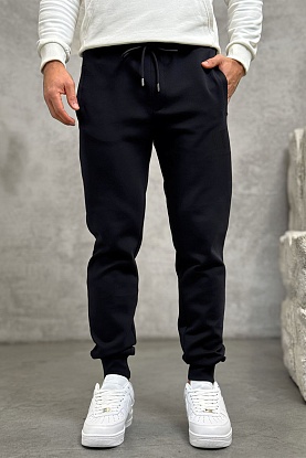 Чёрные спортивные штаны black embroidery