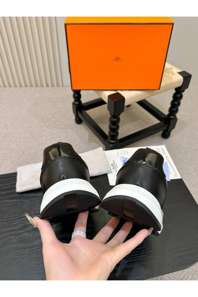 Hermes Мужские кожаные кроссовки 