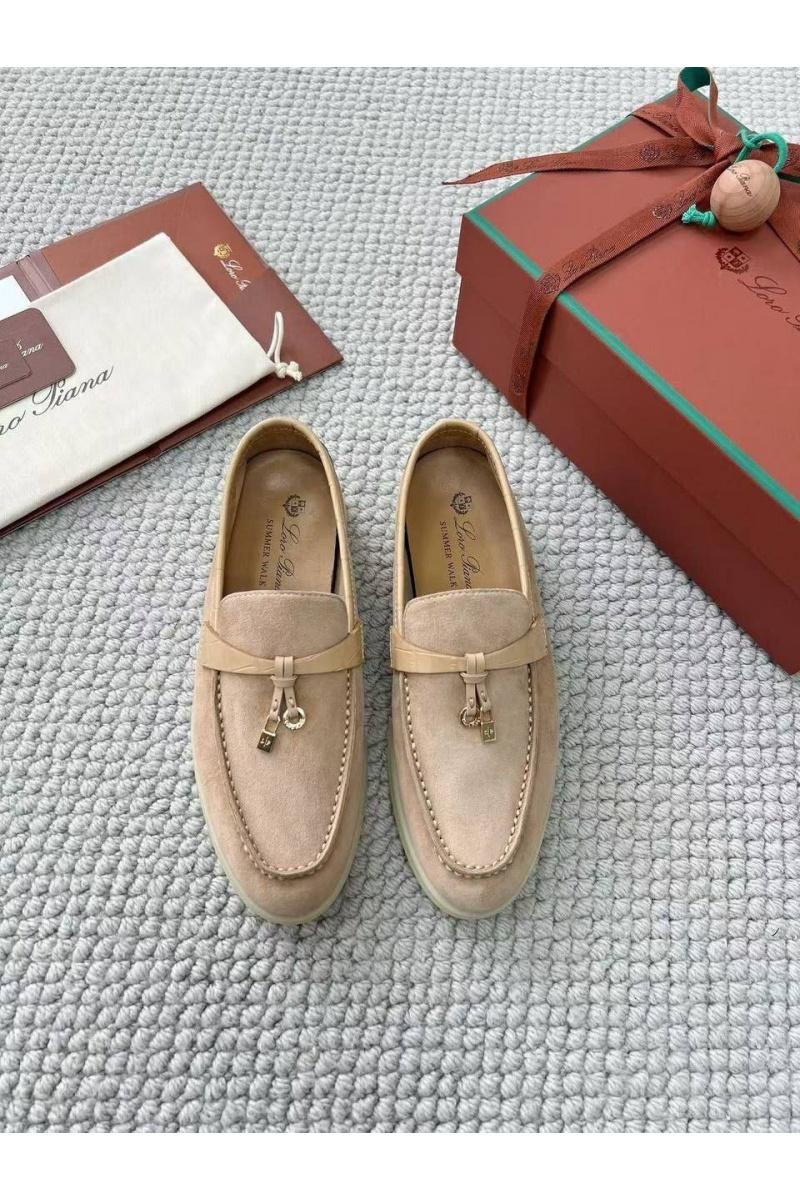 Loro Piana Женские лоферы Summer Charms Walk premium - Light Beige
