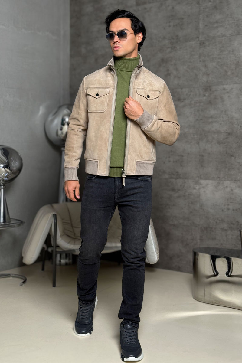 Tom Ford Мужская кожаная куртка premium