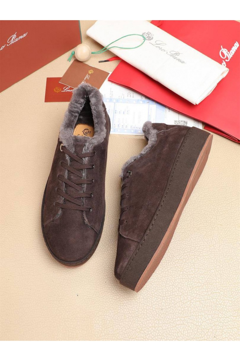 Loro Piana Зимние кроссовки с мехом 