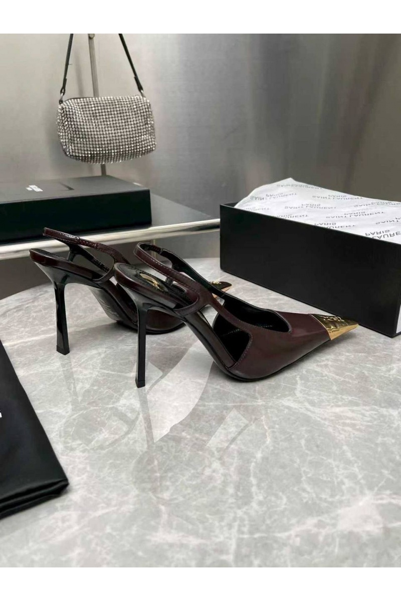 Yves Saint Laurent Женские кожаные туфли premium