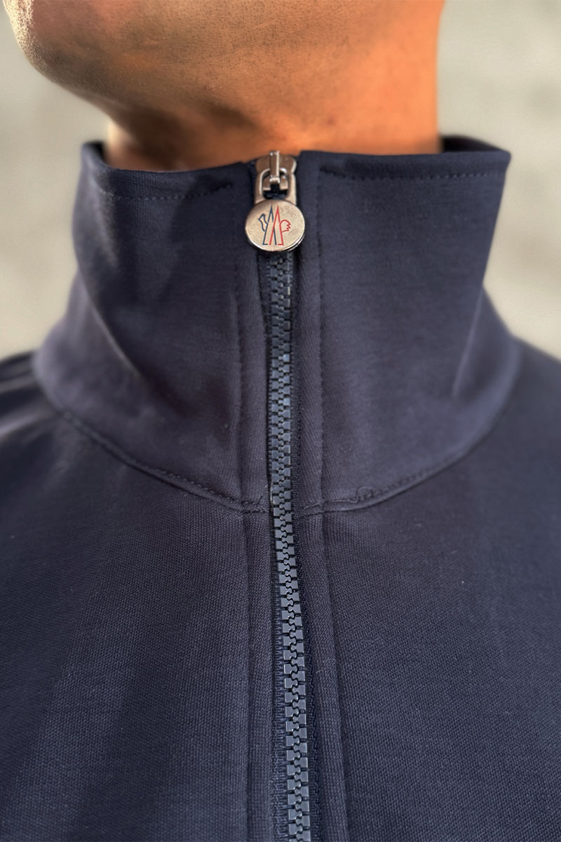 Moncler Тёмно-синий спортивный костюм logo-patch