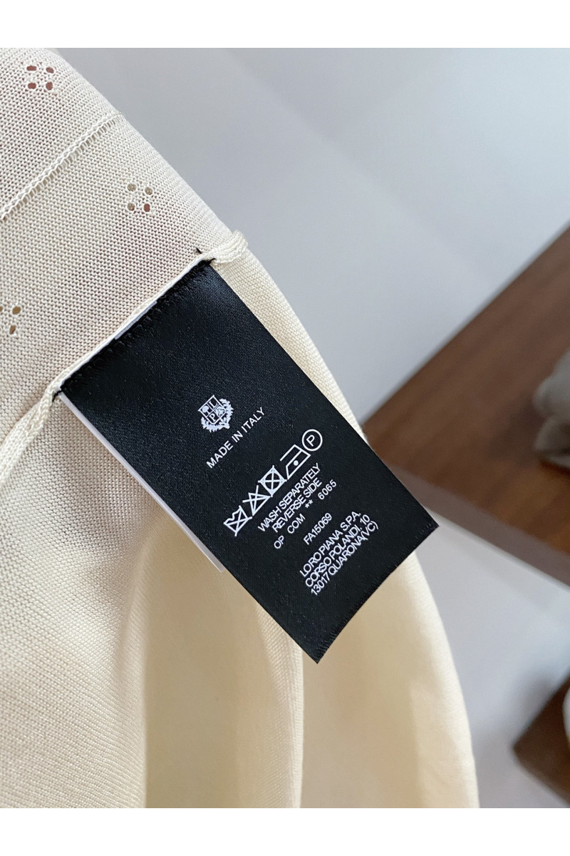 Loro Piana Мужское бежевое поло premium
