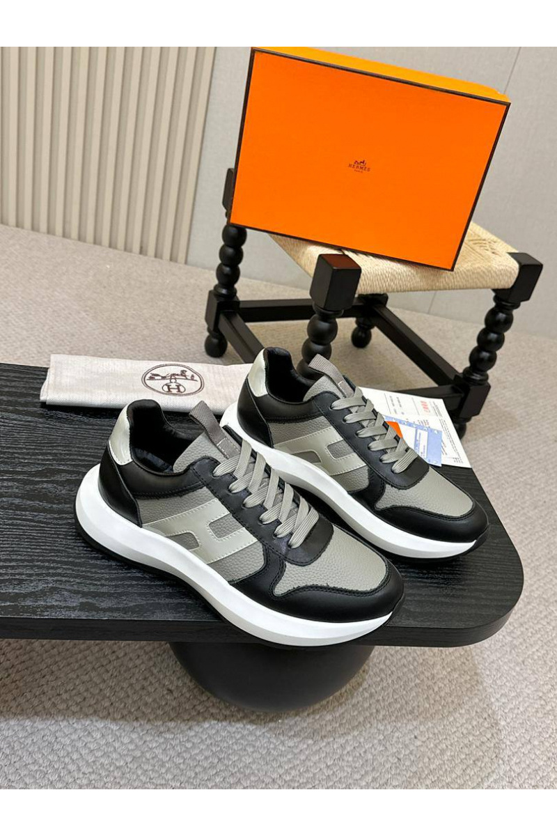 Hermes Мужские кожаные кроссовки 