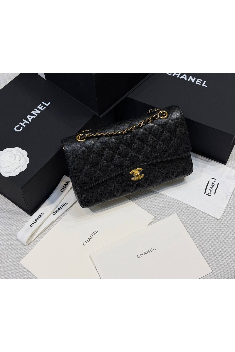Chаnеl Кожаная сумка Classic Flap premium 25x13x7 см (8 расцветок)