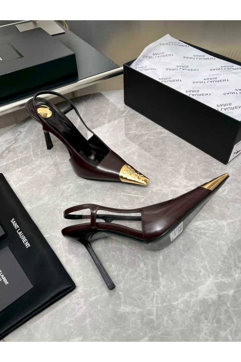 Yves Saint Laurent Женские кожаные туфли premium