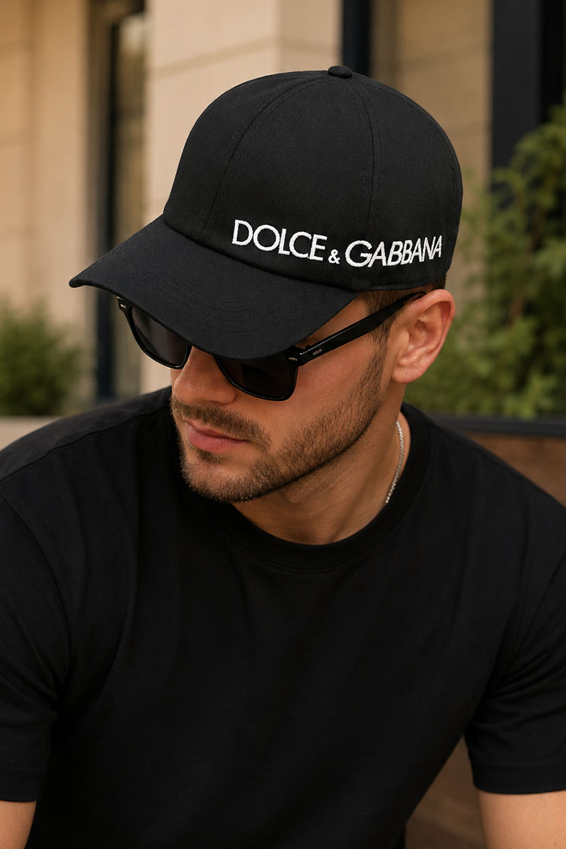Dоlсе & Gаbbаnа Бейсболка чёрного цвета logo-embroidered