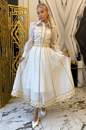 Женский белый костюм двойка Zimmermann