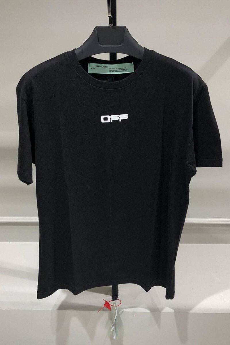 Off-White Чёрная оверсайз футболка "Cabin Baggage"
