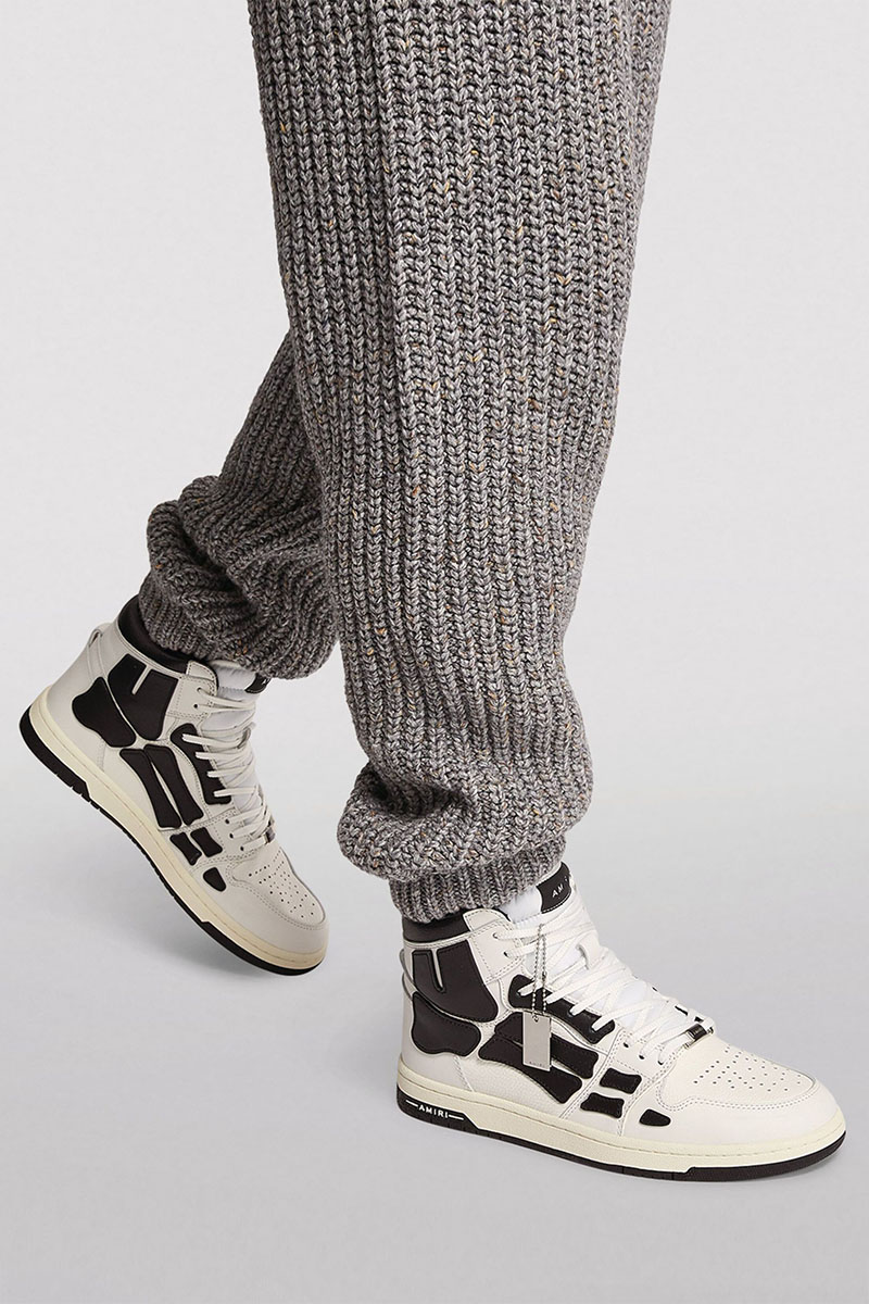 Amiri Кожаные кроссовки Skel high-top