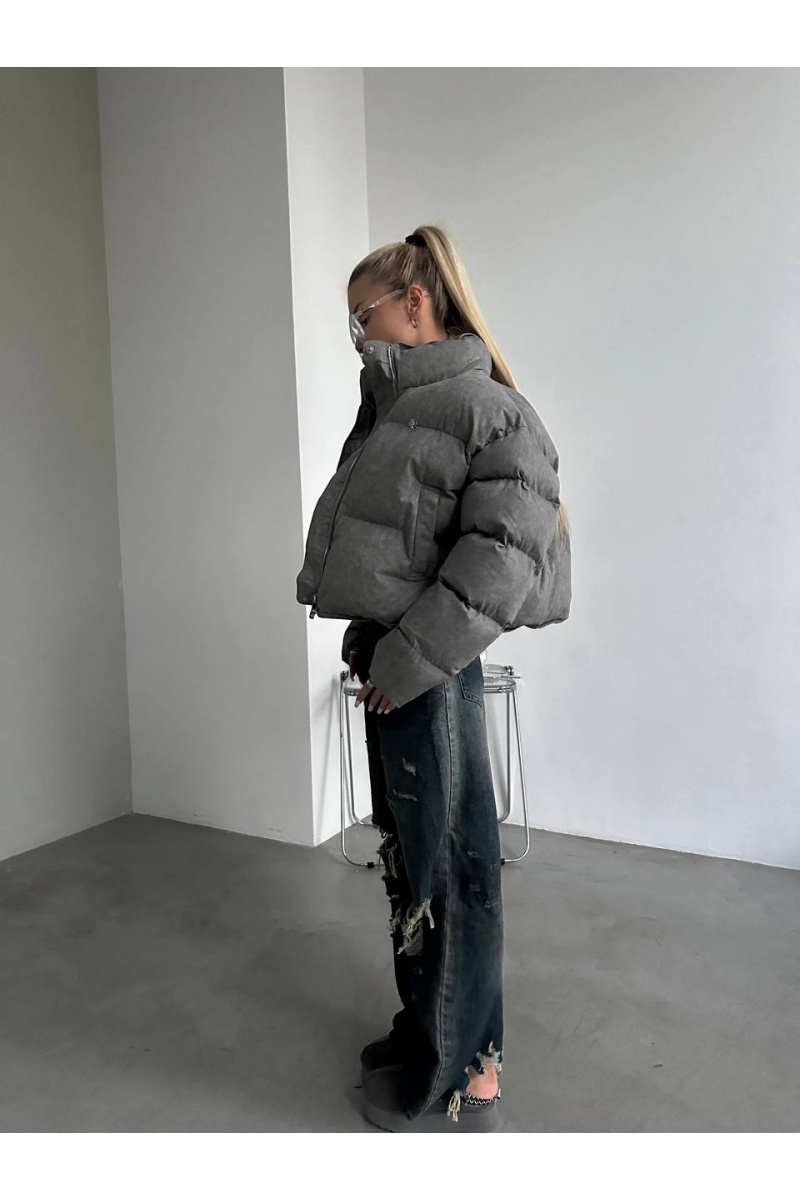 Chrome Hearts Женская серая куртка 